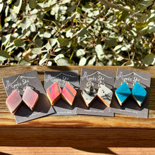 Double Diamond Ski Earrings