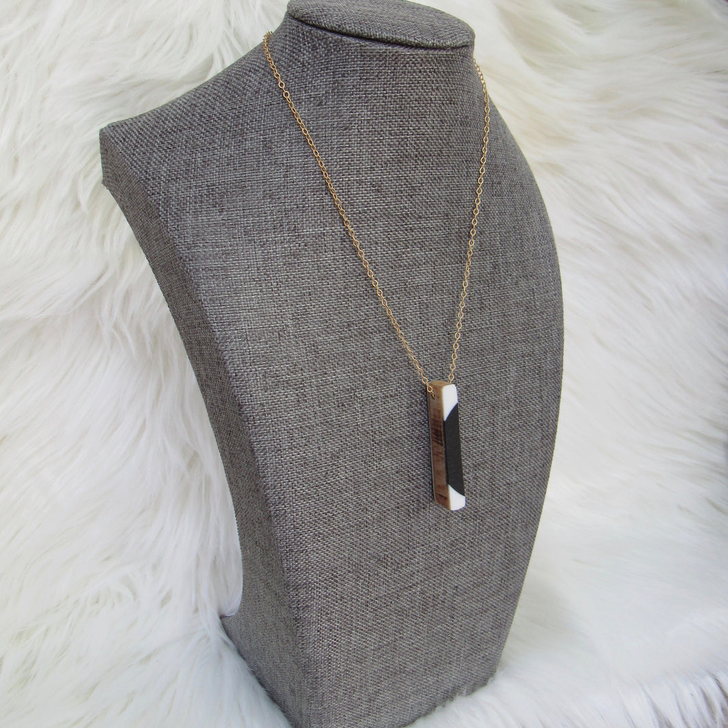 Straightline Ski Necklace