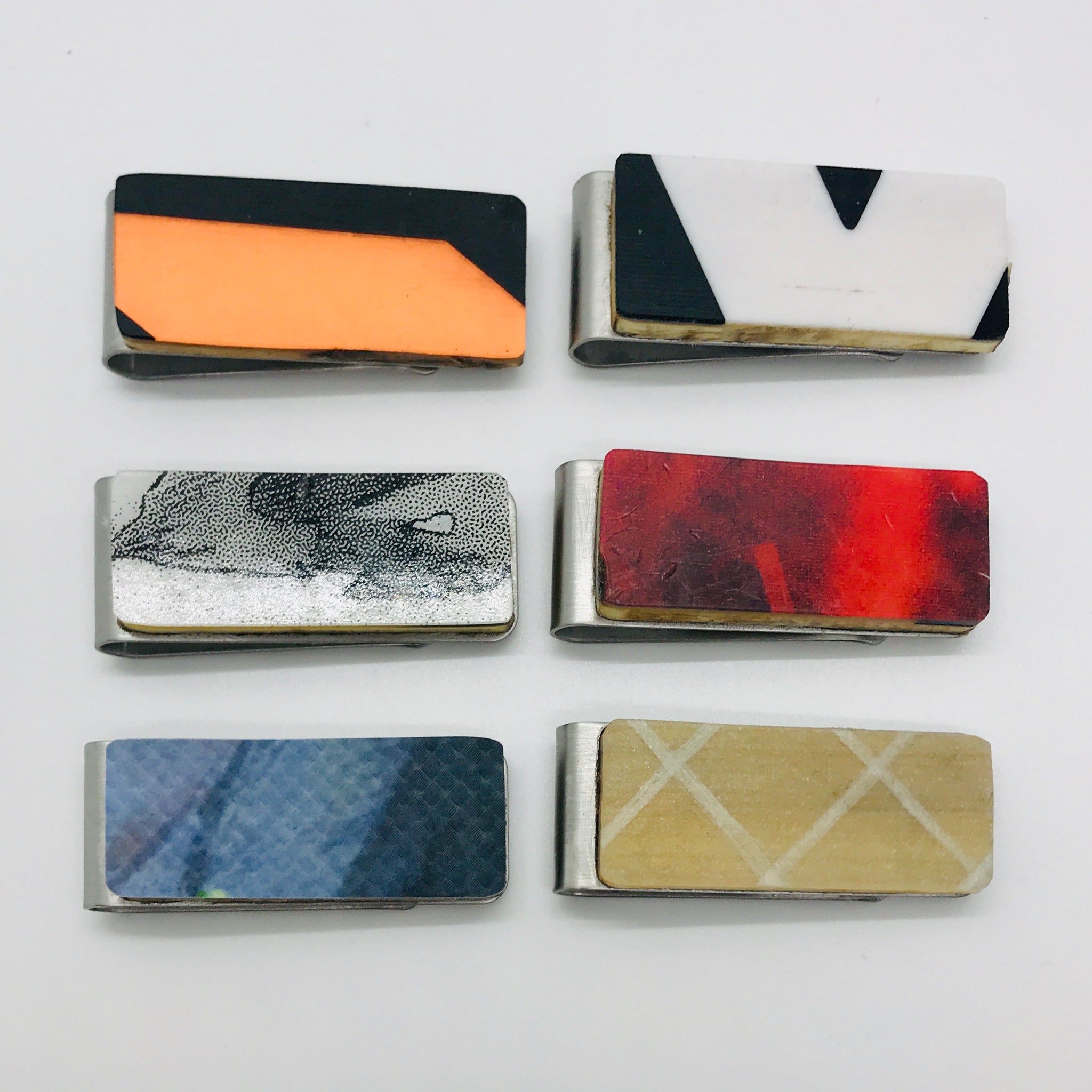 Money Clip Made from Upcycled Skis